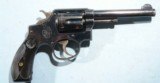 FIRST YEAR SMITH & WESSON HAND EJECTOR 1ST MODEL MILITARY & POLICE .38 S. & W. SPECIAL CAL. REVOLVER CIRCA 1902. - 1 of 8