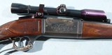 PRE-WAR FACTORY ENGRAVED SAVAGE MODEL 99K LEVER ACTION TAKE-DOWN .250-3000 CAL. RIFLE CA. 1930 W/SCOPE. - 2 of 10