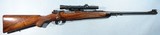GEORGE BEITZINGER MAUSER OBERNDORF 98 CUSTOM 7X57MM RIFLE W/LYMAN ALASKAN 2 ½ X SCOPE CIRCA 1980’S. - 1 of 10