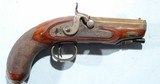 SUPERIOR EARLY BRITISH .50 CAL. BRASS BARREL PERCUSSION GREAT COAT PISTOL BY GILLET OF BRISTOL CIRCA LATE 1820’S. - 1 of 10