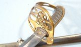 83RD REGT. OF FOOT BRITISH PATTERN 1845 OFFICER’S SWORD & SCABBARD BY HENRY WILKINSON SERIAL #16232. - 5 of 9