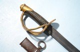 EXCELLENT AMES CIVIL WAR U.S. MODEL 1840 CAVALRY SABER DATED 1858 WITH SCABBARD. - 2 of 7