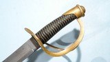 EXCELLENT AMES CIVIL WAR U.S. MODEL 1840 CAVALRY SABER DATED 1858 WITH SCABBARD. - 4 of 7
