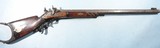 ORNATE SWISS PERCUSSION HEAVY BARREL SCHUTZEN RIFLE BY CASIMIR WEBER DATED 1853. - 1 of 12