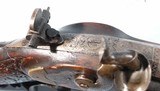 ORNATE SWISS PERCUSSION HEAVY BARREL SCHUTZEN RIFLE BY CASIMIR WEBER DATED 1853. - 7 of 12