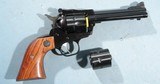 UNFIRED NEW IN BOX RUGER NEW MODEL SINGLE SIX SINGLE ACTION .22LR / .22WMAG 4 5/8" BLUE REVOLVER. - 2 of 5