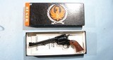 MINT & EARLY NEW IN BOX RUGER SUPER BLACKHAWK OLD MODEL 3 SCREW .44MAG 7 1/2" BLUE REVOLVER, CIRCA 1969. - 1 of 5