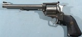 RUGER NEW MODEL SUPER BLACKHAWK STAINLESS STEEL 7 1/2" .44MAG SINGLE ACTION REVOLVER, CIRCA 1982. - 2 of 5