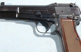 BROWNING S.A. FN HERSTAL (MADE IN BELGIUM) HI-POWER CAPITAN OR INGLIS STYLE 9MM PISTOL WITH TANGENT SIGHTS NEW IN BOX, CIRCA 1994. - 5 of 8