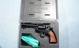 NEW IN BOX RUGER NEW BEARCAT .22LR 4" BLUE SINGLE ACTION REVOLVER, CIRCA 1997. - 1 of 6