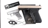 NEW IN BOX HECKLER & KOCH HK P7PSP OR P7 PSP OR P7M8 TYPE 9MM SQUEEZECOCKER PISTOL WITH SILVER SLIDE, CIRCA 1984. - 1 of 9