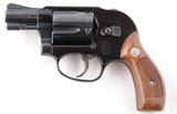 1ST YEAR "J" SERIES SMITH & WESSON MODEL 38 BODYGUARD AIRWEIGHT .38 SPECIAL 1 7/8" REVOLVER WITH SHROUDED HAMMER, CIRCA 1966. - 2 of 5
