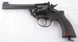 WW2 WWI BRITISH ENFIELD WEBLEY NO.2 MK.1 OR MKI .38S&W (.38/200) D.A. REVOLVER WITH ARABIC MARKINGS, CIRCA 1938. - 1 of 7