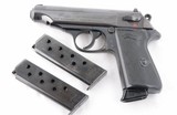 GERMAN WALTHER MODEL MODELL PP 7.65 (.32ACP) BLUE SEMI-AUTO PISTOL WITH THREE MAGS. - 1 of 5