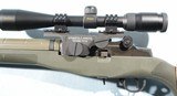 LIKE NEW SPRINGFIELD ARMORY M1A OR M1-A M14 STYLE .308 WIN. SEMI-AUTO RIFLE WITH SPFD SCOPE MOUNT AND SCOPE AND GREEN STOCK. - 4 of 6