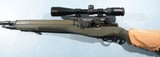 LIKE NEW SPRINGFIELD ARMORY M1A OR M1-A M14 STYLE .308 WIN. SEMI-AUTO RIFLE WITH SPFD SCOPE MOUNT AND SCOPE AND GREEN STOCK. - 3 of 6