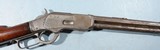 MEXICAN REVOLUTION RELIC WINCHESTER MODEL 1873 LEVER ACTION .44-40 CAL. OCTAGON SHORT RIFLE CIRCA 1890’S. - 2 of 8