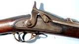 NICE INDIAN WARS SPRINGFIELD U.S. MODEL 1866 SECOND ALLIN CONVERSION TRAPDOOR .50-70 GOVT. CAL INFANTRY RIFLE. - 1 of 9