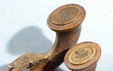 NAPOLEONIC WARS 1ST EMPIRE FRENCH FLINTLOCK BRASS BARREL OFFICER’S PISTOLS CIRCA 1811-15. - 6 of 6