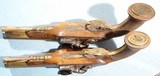 NAPOLEONIC WARS 1ST EMPIRE FRENCH FLINTLOCK BRASS BARREL OFFICER’S PISTOLS CIRCA 1811-15. - 4 of 6