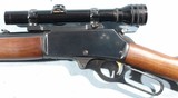 NEAR MINT MARLIN 1ST MODEL 444 LEVER ACTION .444 MARLIN 336 STYLE RIFLE WITH SCOPE, EARLY CIRCA 1968. - 4 of 8