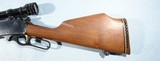 NEAR MINT MARLIN 1ST MODEL 444 LEVER ACTION .444 MARLIN 336 STYLE RIFLE WITH SCOPE, EARLY CIRCA 1968. - 7 of 8