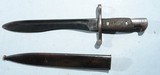 SPANISH MAUSER MODEL 1941 BOLO BAYONET AND SCABBARD. - 4 of 5
