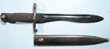 SPANISH MAUSER MODEL 1941 BOLO BAYONET AND SCABBARD. - 1 of 5