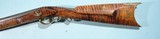 FINE TENNESSEE BRASS MOUNTED TIGER MAPLE PERCUSSION MULE EAR LONGRIFLE CIRCA 1840’S. - 9 of 14