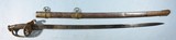 AMES U.S. 1850 STAFF & FIELD OFFICER’S SWORD WITH RARE 1ST YEAR 1851 DATE AND ORIGINAL SCABBARD. - 1 of 12