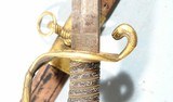 CIVIL WAR IDENTIFIED COLLINS & CO. U.S. MODEL 1852 NAVAL OFFICER’S SWORD DATED 1862 WITH ORIGINAL SCABBARD. - 4 of 9