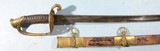 CIVIL WAR IDENTIFIED COLLINS & CO. U.S. MODEL 1852 NAVAL OFFICER’S SWORD DATED 1862 WITH ORIGINAL SCABBARD. - 3 of 9