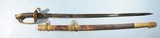 CIVIL WAR IDENTIFIED COLLINS & CO. U.S. MODEL 1852 NAVAL OFFICER’S SWORD DATED 1862 WITH ORIGINAL SCABBARD. - 1 of 9