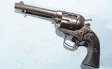 TEXAS SHIPPED COLT SINGLE ACTION SAA BISLEY .41COLT 5 1/2" BLUE REVOLVER WITH FACTORY LTTR, CIRCA 1905. - 4 of 10