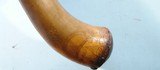 FINE 18TH CENTURY ENGRAVED AND TACKED PENNSYLVANIA POWDERHORN OR POWDER HORN. - 6 of 9