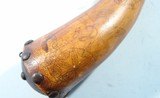 FINE 18TH CENTURY ENGRAVED AND TACKED PENNSYLVANIA POWDERHORN OR POWDER HORN. - 2 of 9