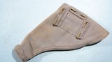 ORIGINAL WW2 CANADIAN NAVY WEBLEY MARK II .455 CAL. SERVICE REVOLVER HOLSTER. - 2 of 3