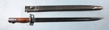 BRITISH PATTERN 1907 LITHGOW SMLE BAYONET DATED 1919 AND SCABBARD. - 1 of 5
