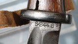 WW2 GERMAN MAUSER K98K BAYONET DATE STAMPED “44” AND SCABBARD. - 4 of 5