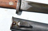 YUGOSLAV MODEL M1948 OR M48 YUGO MAUSER BAYONET AND SCABBARD. - 2 of 3