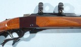 RUGER NO. 1 AB OR #1 A-B LIGHT SPORTER SINGLE SHOT 1ST YEAR PRODUCTION .308 WIN. CAL. RIFLE, CIRCA 1966. - 3 of 9