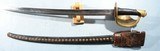 EXCELLENT CIVIL WAR AMES MODEL 1860 U.S. NAVY CUTLASS AND SCABBARD. - 3 of 8
