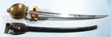 EXCELLENT CIVIL WAR AMES MODEL 1860 U.S. NAVY CUTLASS AND SCABBARD. - 1 of 8