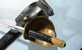 EXCELLENT CIVIL WAR AMES MODEL 1860 U.S. NAVY CUTLASS AND SCABBARD. - 7 of 8