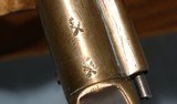 GEORGE III FLINTLOCK BOX LOCK BRASS BLUNDERBUSS PISTOL WITH SPRING BAYONET SIGNED WHEELER / LONDON CIRCA 1800. - 8 of 9