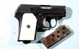 ASTRA MODEL 200 SEMI-AUTOMATIC .25 ACP CAL POCKET PISTOL CIRCA 1930’S. - 2 of 5