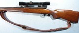 EARLY WINCHESTER MODEL 70 PRE-64 FEATHERWEIGHT .243 WIN. CAL. RIFLE CA. 1959 WITH SCOPE. - 3 of 9
