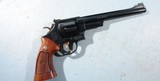 CASED LIKE NEW SMITH & WESSON MODEL 27-2 OR 27 .357MAG 8 3/8" BLUE REVOLVER, CIRCA 1980. - 2 of 8
