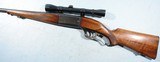SAVAGE MODEL 99R LEVER ACTION .300 SAVAGE CAL. RIFLE CIRCA 1940’S WITH WEAVER 4X SCOPE. - 6 of 9