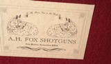 CASED AS NEW A.H. FOX (CSMC) 20 GAUGE SHOTGUN CIRCA 2005. - 8 of 9